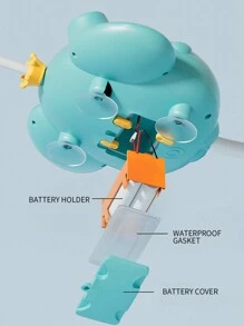 儿童电动淋浴喷头洗澡戏水玩具大象长颈鹿鳄鱼云朵各种可爱造型宝宝夏季浴室戏水玩具 - 戲水玩具 - 查看 6