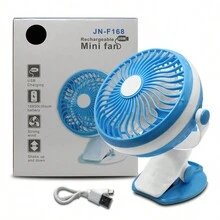 Playbox Electronics Ventilador Portátil De Clip - Con Batería Recargable y 360° Giratorio Ideal Para Oficina y Viajes PLAYBOX FS168 - Azul - Ver 3