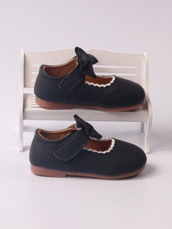 Girls Cute Sweetheart Soft Sole Dance Shoes With Bowknot And Comfortable Non-Slip Casual Performance Shoes Are Suitable For Outdoor Activities Of Children
