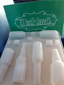 Molde para Gelatina en forma de Botellas variadas - Blanco - Ver 1