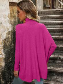 Women Sweaters - 中紫紅色 - 查看 2