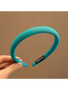 1pc Korean Style Colorful Headband Hair Hoop Hair Clip Headpiece For Girls - A - View 8