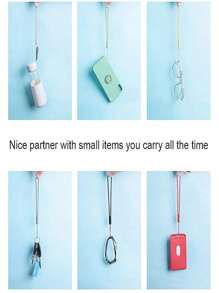 Candy Color Mobile Phone Rubber Strap For LPhone KeychainPortable Silicone Soft Wrist Lanyard Cord Rope