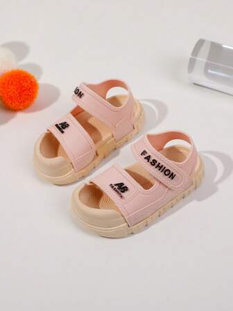 New Children Anti-Collision Toe Comfortable Soft-Sole Fashionable Beach Plain  Casual Sandals