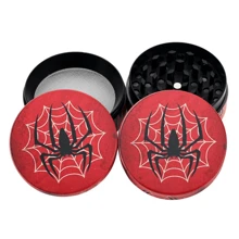 1 Piece Creative Pattern Grinder, 50MM Zinc Alloy Grinder, 4 Layer Grinder