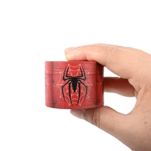 1 Piece Creative Pattern Grinder, 50MM Zinc Alloy Grinder, 4 Layer Grinder