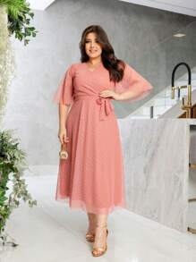 Women Dresses - 淺粉色 - 查看 1