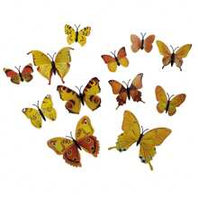 Butterfly Stickers - สีเหลือง - ดู 2