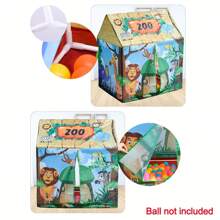 1 pezzo Tenda da gioco per bambini con motivo parco di animali selvagici, forma creativa, portatile, spazio da gioco immaginativo per interni ed esterni, angolo lettura, regalo perfetto per il compleanno degli amici per esplorare divertimento e interattività, amore di San Valentino