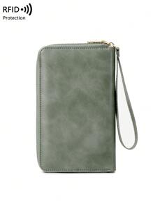 CHARM INFINITE RFID Anti-Theft Brush Creative Aircraft Passport Bag Fashion Wallet Ticket Credit Card Bag Multifunctional Zipper Passport Holder With Wrist Strap Travel Stuff Travel Organizer Travel Items Travel Wallet Passport Holder Passport Wallet Beach Vacation Bag Summer