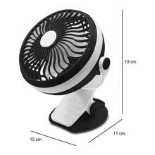 Playbox Electronics Ventilador Portátil De Clip - Con Batería Recargable y 360° Giratorio Ideal Para Oficina y Viajes PLAYBOX FS168 - Negro - Ver 2