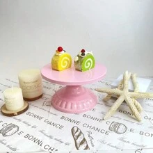 Pink 8 Inch 10 Inch 12 Inch Wrought Iron Cake Stand Dessert Tray Afternoon Tea Birthday Party Home Party Display Stand Fruit Plate Cake Stand Cake Decorations Cupcake Stand Cake Decor Cake Holder Wedding Decor Wedding Party Supplies Wedding Decorations Wedding Accessories Wedding Cake Stand