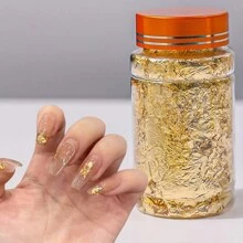 Bottled - Broken Gold Foil Copper Aluminum Foil Silver Foil Gold Foil Nail Art Decorative Painting Diy Crafts Decoration Nail Charms Nail Gems Nail Supplies