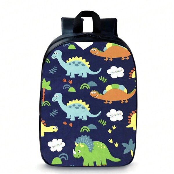 Mochila Pré Escolar Pequena Infantil Creche Dinossauro Colorido Desenho
