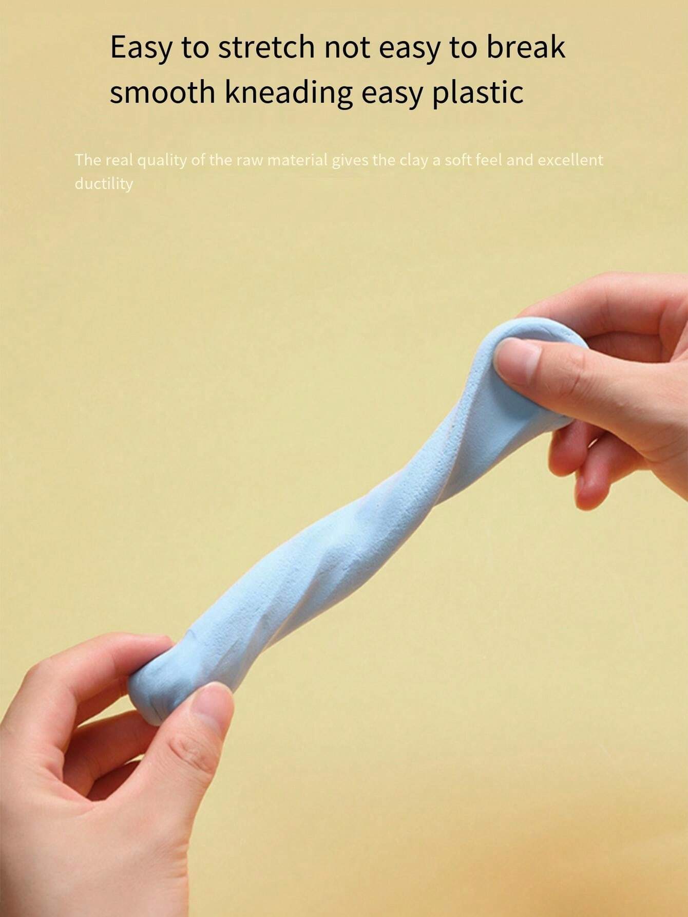 24 Colors Ultra Light Polymer Clay Playdough Transformable Rubber Mud