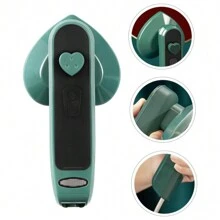Mini plancha de ropa en forma de corazón - verde menta - Ver 2
