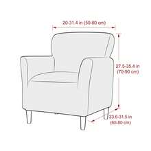 1pc Elastic Corn Velvet Sofa Cover For Small Single-Seat Sofa, Dustproof Sofa Slipcover - 06# Lemon Yellow - View 2