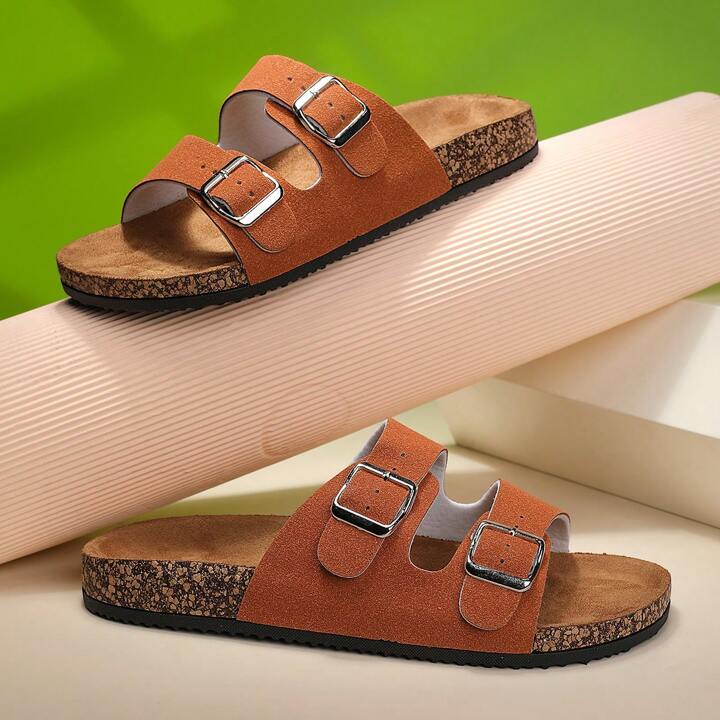 Flat cork sandals shop