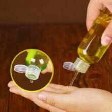 5个，15ml/20ml/30ml/50ml/80ml/100ml/120ml/150ml/200ml/250ml/塑料瓶PET透明瓶蝴蝶盖化妆家居浴室装饰秋季装饰返校 - 彩色 - 查看 4