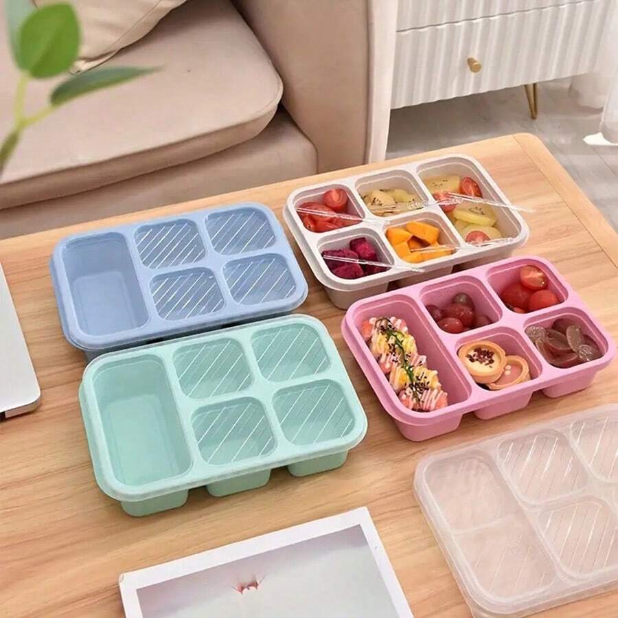 1pc Lunch Box, Portable Food Sealed Container With Lid