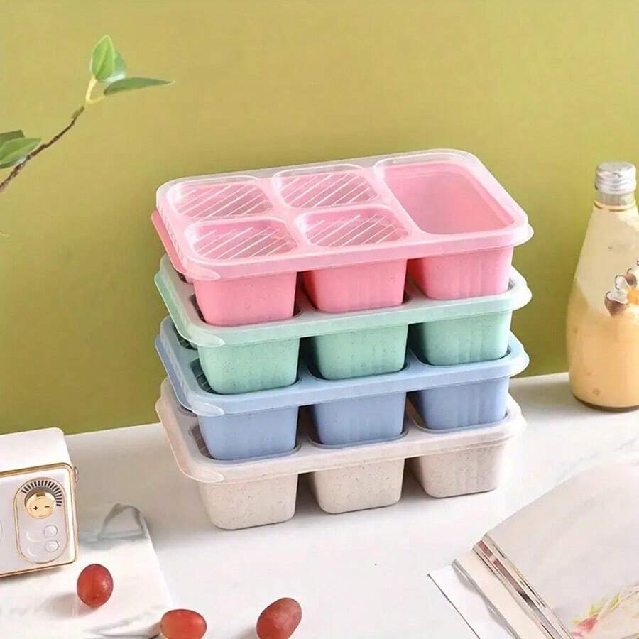 1pc Lunch Box, Portable Food Sealed Container With Lid