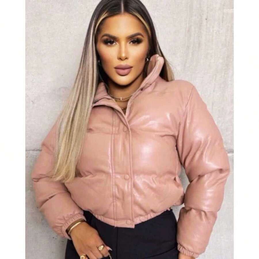 Women Coats - Màu hồng gỉ - Xem 1