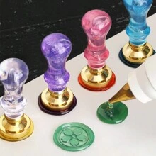 BAOFALI 1/5pcs Crystal Semi-Transparent Sealing Wax Stick - Multicolor - View 10