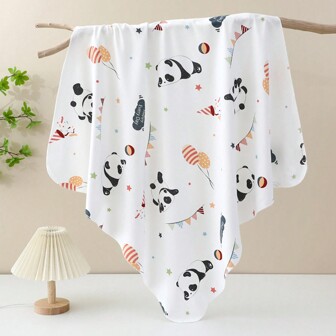1pc Toddler Swaddling Blanket, Newborn Baby Receiving Blanket, Gauze Baby Swaddles, Summer Thin Blanket, Prevent Startled Jumps, All Seasons Available Love Valentine