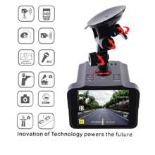 2-In-1 Car Recorder And Radars Speed Detector 1080P Dash Cam Car Camera DVR Car Dashboard Camera 140° Wide Angle - Black - View 4