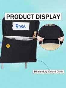 1/3pcs, Chair Storage Pocket, Chair Back Buddy Pocket, Classroom Chart Back Of Chair Organizer, For Classroom Chairs School Chair Bag For Kids Keeping Table Organized, Organize Your Classroom With Chair Back Hanging Pocket And Seat Sack With Name Tag Pocket (Black) - Black - View 5