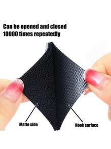 10片/20片/40片强力粘性魔术贴汽车脚垫固定器沙发床单隐形贴片避光垫双面胶贴片 - 黑色 - 查看 3