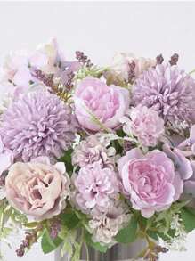 1pc Fake Rose Bouquet For Home Decor, Wedding Decoration, Photography Props