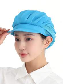Gorro de cocina con estilo coreano transpirable, gorro de chef de cocina, gorro de higiene de alimentos, gorro de fábrica de taller, gorro de camarero, gorro de trabajo de trabajador, gorro de cocina. - A - Ver 12