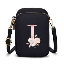 1 chiếc túi đeo chéo mini tối giản thời trang, ví đựng tiền xu dọc có ngăn đựng điện thoại, quà tặng thường ngày khi đi du lịch hoặc đi học. - màu đen - Xem 28