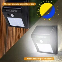 4pzs Lámpara Luz Solar Impermeable Luminación Exterior Led - Negro - Ver 2