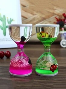 大号油滴沙漏液体玩具，用于缓解压力和办公桌装饰圣诞礼物、感官玩具、感官、坐立不安 - 彩色 - 查看 2