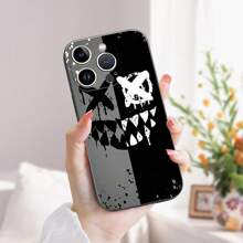 1 carcasă de telefon creativă și unică cu față fantomă: husă de protecție lichidă TPU, anti-șoc și anti-cădere, compatibilă cu / compatibilă cu Samsung/ compatibilă cu Redmi Note/ compatibilă cu VIVO/ compatibilă cu OPPO