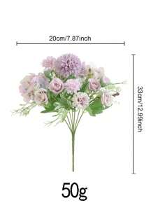 1pc Fake Rose Bouquet For Home Decor, Wedding Decoration, Photography Props