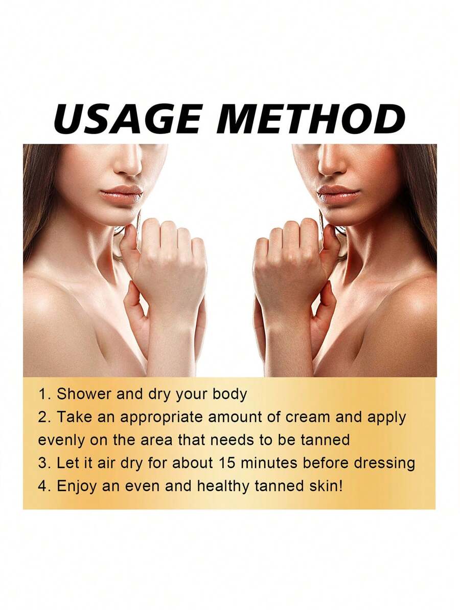 1 Jar 120g Dark Tanning Lotion For Skin Moisturizing, Deep Tanning, And Natural Bronze Skin Tone