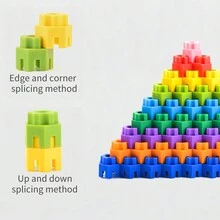 Set de bloques de construcción hexagonales - juguete educativo para niños - Multicolor - Ver 3