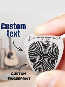 12pcs Custom Name Guitar Pick, Custom Fingerprint Engraved Guitar Pick Custom Hand Stamped Pick Or Music Lover Personalized Gift Personalized Bass Guitar Accessories, Musician Gift, Guitar Pick Gift, Mother's Day Gift, Father's Day Gift, Valentine's Gift, Anniversary Gift, Graduation Gift, Ideal Gift For Father/Mother, Unique Gift For Husband/Wife, Perfect Gift For Boyfriend/ Girlfriend, Personalized Gift For Him/ Her