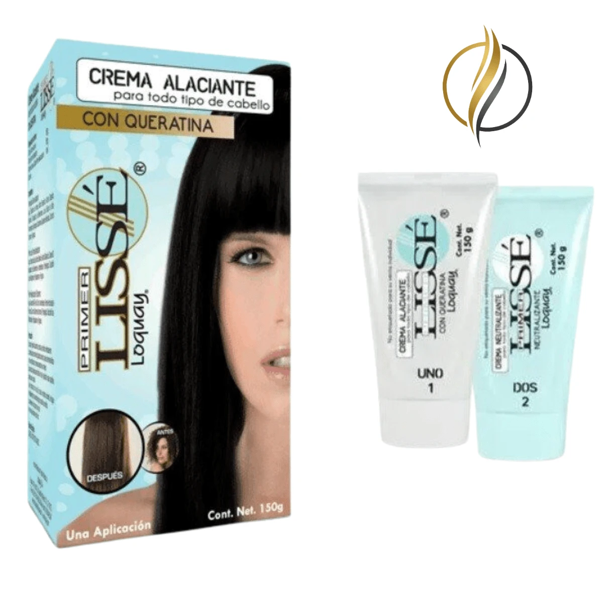 Loquay Crema Alaciante Permanente Cabello Con Queratina Sin Formol - Blanco - Ver 1