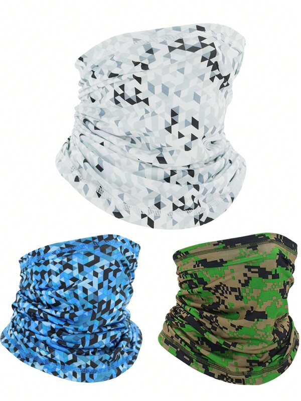 Halstuch Gesichtsmaske Herren Damen, Gesichtsmaske - Sonnenschutz, nahtlose Bandana Rave Gesichtsabdeckung Schal Maske, Sturmhaube, Stirnband, Kopfbedeckung, Skimütze