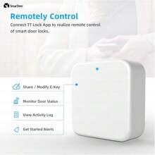SmarDeer Cổng thông minh TTLock, Cổng khóa cửa thông minh G2, Cổng Wifi cho khóa cửa Bluetooth TTLock, Cổng khóa vân tay tương thích với Alexa và trợ lý - trắng - Xem 3