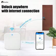 SmarDeer Cổng thông minh TTLock, Cổng khóa cửa thông minh G2, Cổng Wifi cho khóa cửa Bluetooth TTLock, Cổng khóa vân tay tương thích với Alexa và trợ lý - trắng - Xem 6