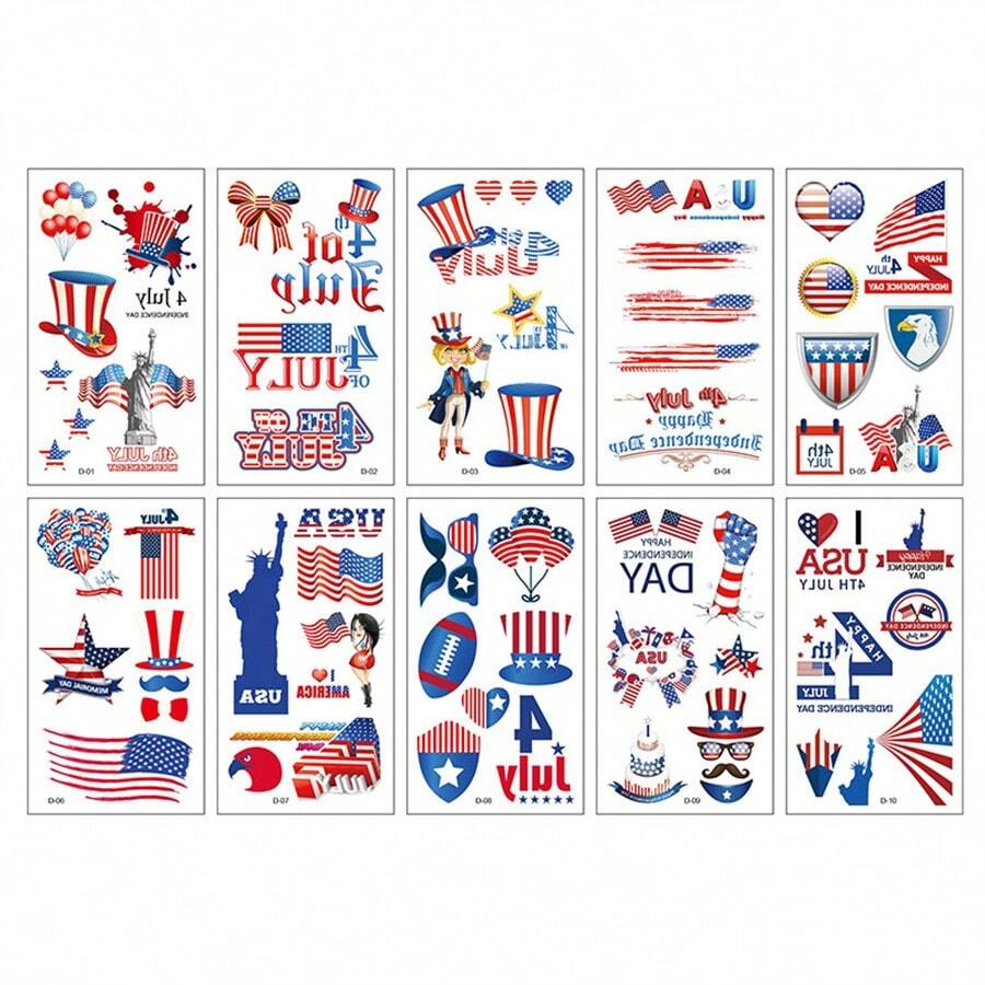 10 Chiếc Khủng Long Tạm Thời Miếng Dán Hình Xăm Có Thể Tháo Rời Hình Xăm Cho Chủ Đề Khủng Long Sinh Nhật Decorati - Màu be - Xem 1