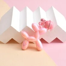 1入組可愛的氣球狗鑰匙圈卡通動物娃娃鑰匙扣錢包背包掛飾耳機盒保護套配件女孩禮物 - 彩色 - 查看 16