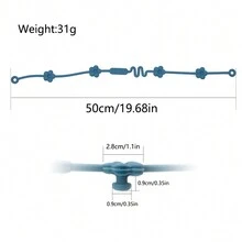 Silicone Adjustable Baby Pacifier Clips - Flower Design  Anti-Drop Pacifier Clip For Stroller, Highchair, Car Seat, Crib - Blue - View 3