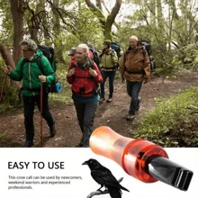 Llamador silbato para atraer cuervos y grajillas, herramienta para llamar ornitología para caza y juegos al aire libre. - Café integral - Ver 3