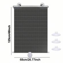 No Drill Blackout Blind Shade With Suction Cups Temporary Portable Roller Window Curtain For Home Office Car - Laser - View 11